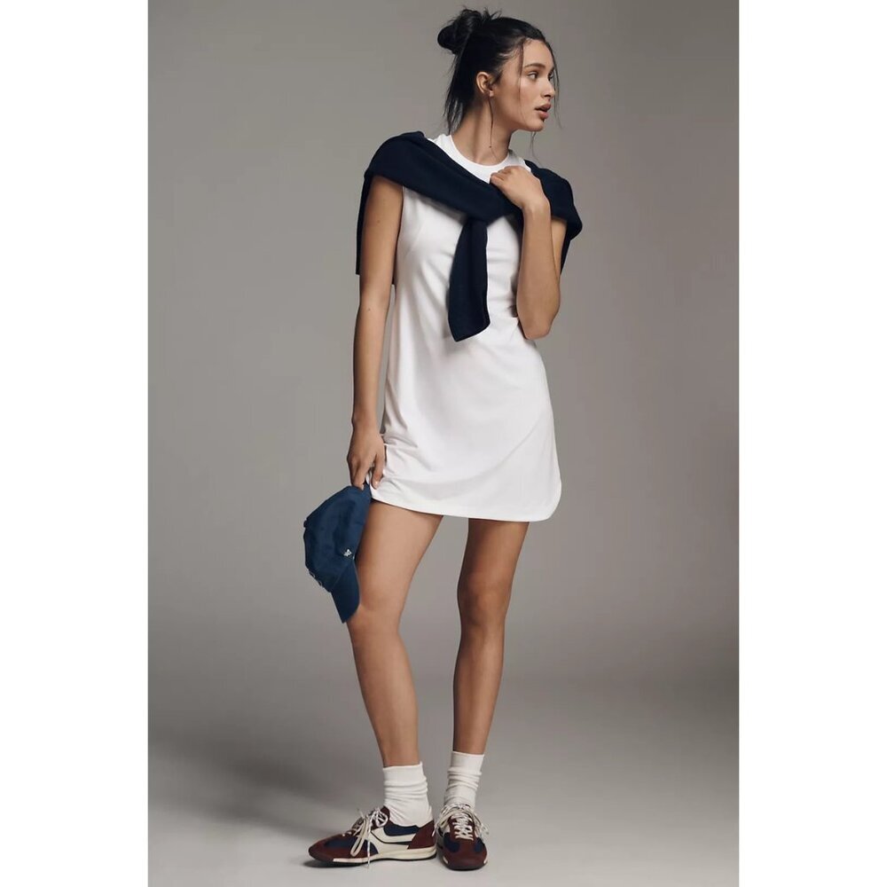 NEW Varley Naples Sleeveless Athletic Dress 31.5 in White Size Medium (M)